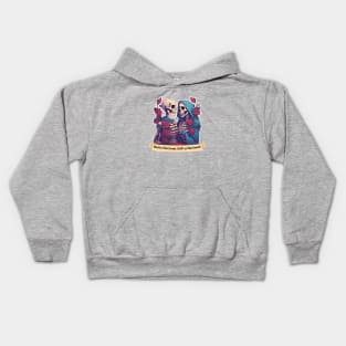 Bad to the Bone but Soft in the heart Kids Hoodie